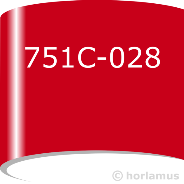 ORACAL 751C-028, kardinalrot