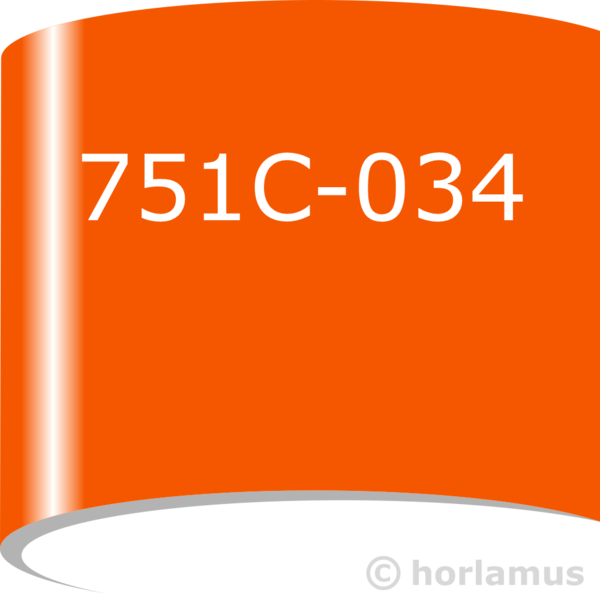 ORACAL 751C-034, orange